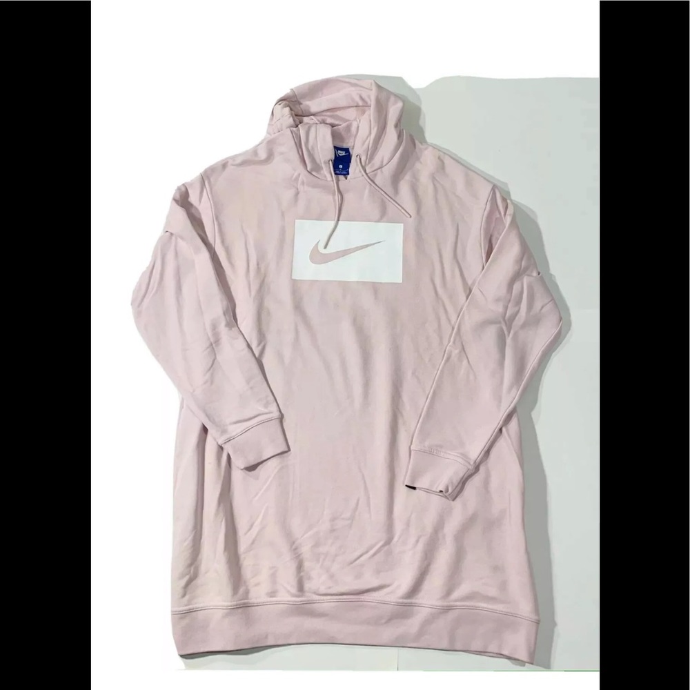 Nike Hooded Sweatshirt Size Lg. Long Fit. Blue Tag